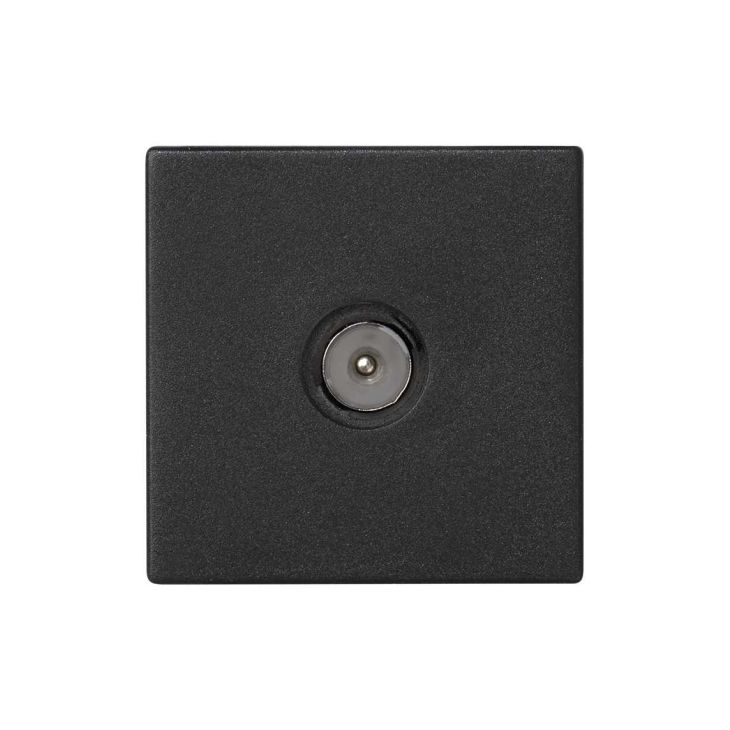 Fiches, interrupteurs et prises de courant - Simon - K45 Plaque avec prise TV simple, connecteurs IEC mâle Conne - K120A/14