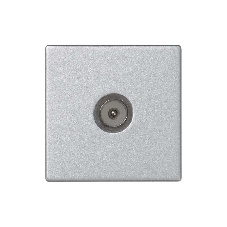 Fiches, interrupteurs et prises de courant - Simon - K45 Plaque avec prise TV simple, connecteurs IEC mâle Conne - K120A/8