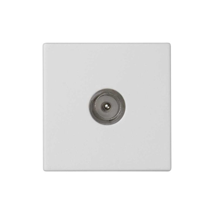 Fiches, interrupteurs et prises de courant - Simon - K45 Plaque avec prise TV simple, connecteurs IEC mâle Conne - K120A/9