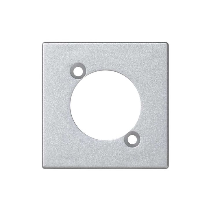 Fiches, interrupteurs et prises de courant - Simon - K45 Plaque pour 1 connecteur XLR mâle ou femelle - Aluminium - K122/8