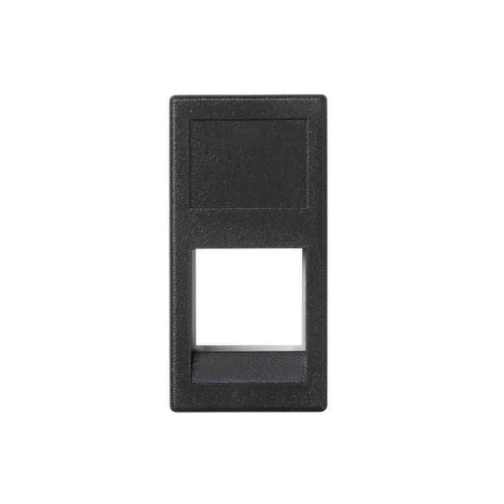 Stekkers, schakelaars en stopcontacten - Simon - Vlakke K45-plaat VDM 1/2 zonder klep 1 xRJ45 Ortronics ® - G - K28114