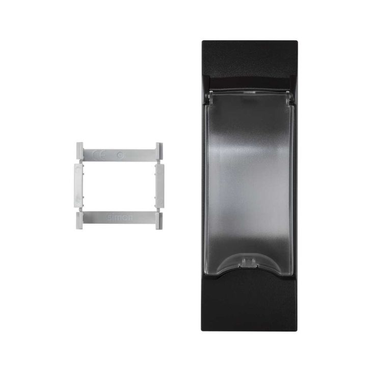 Fiches, interrupteurs et prises de courant - Simon - K45 Plaque 3 mécanismes pour disjoncteur ou différentiel au - KF03/14