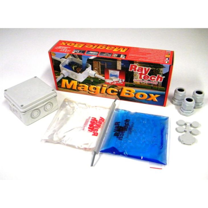 Installatiemateriaal - Raytech - Magic Box 100 IP68 aansluitkit aftakdoos 100 x 100 x 50 mm met 2 componenten gel - MAGICBOX100