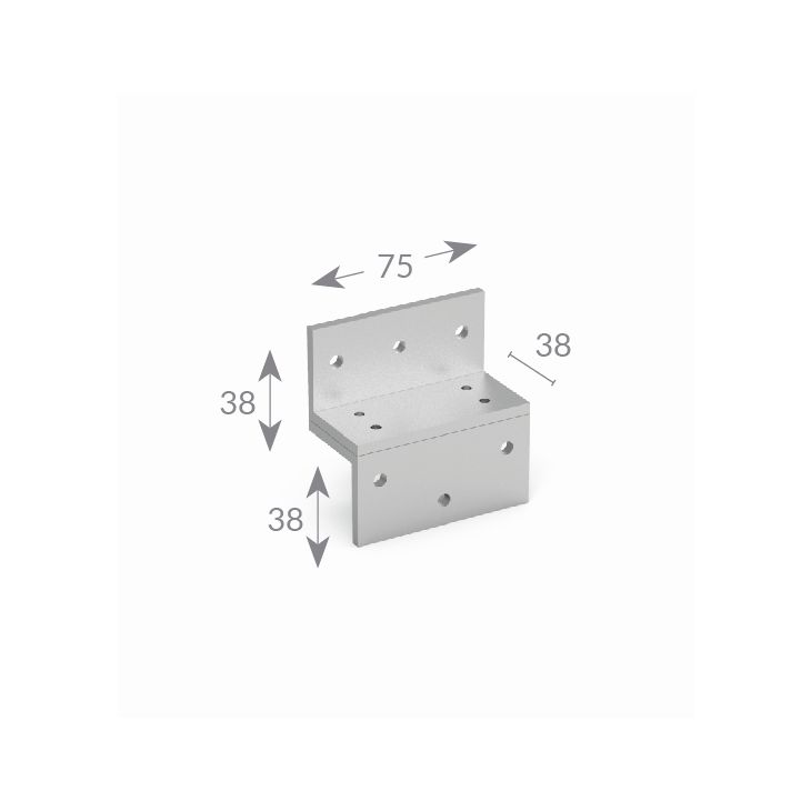 Deurcommunicatie en toegangscontrole - Openers and closers - "Z" support naar binnen openen deur voor Basic Magnet MEX 70 - MBAX70