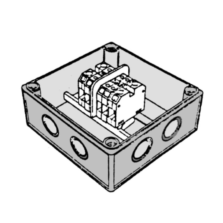 Installatiemateriaal - Raytech - MCA-SG - aftakdoos - MCASG
