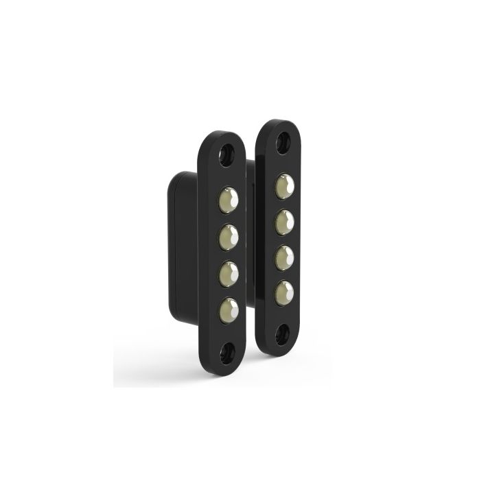 Deurcommunicatie en toegangscontrole - Openers and closers - Serie DDC - Deurcontact 86x20x22mm - 4 contacten zwart - 0,5A - OCDDC007