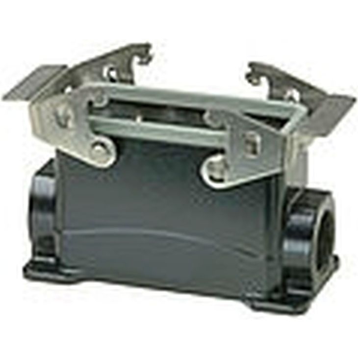 Fiches, interrupteurs et prises de courant - Walther Werke - Sockelgehâ€žuse BHT16 68 mm hoch, schwarz - P741016MS