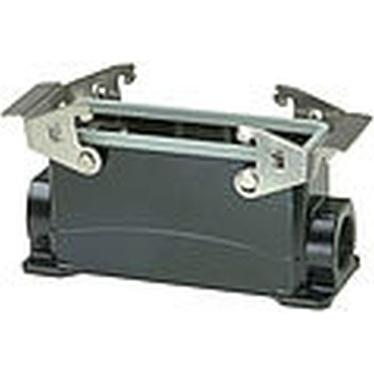 Stekkers, schakelaars en stopcontacten - Walther Werke - Kontaktdoosbehuizing BHT24 68 mm hoog, zwart - P741024MS
