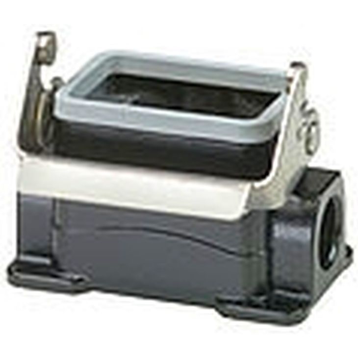 Stekkers, schakelaars en stopcontacten - Walther Werke - Kontaktdoosbehuizing BHT6 53 mm hoog, zwart - P741406MS