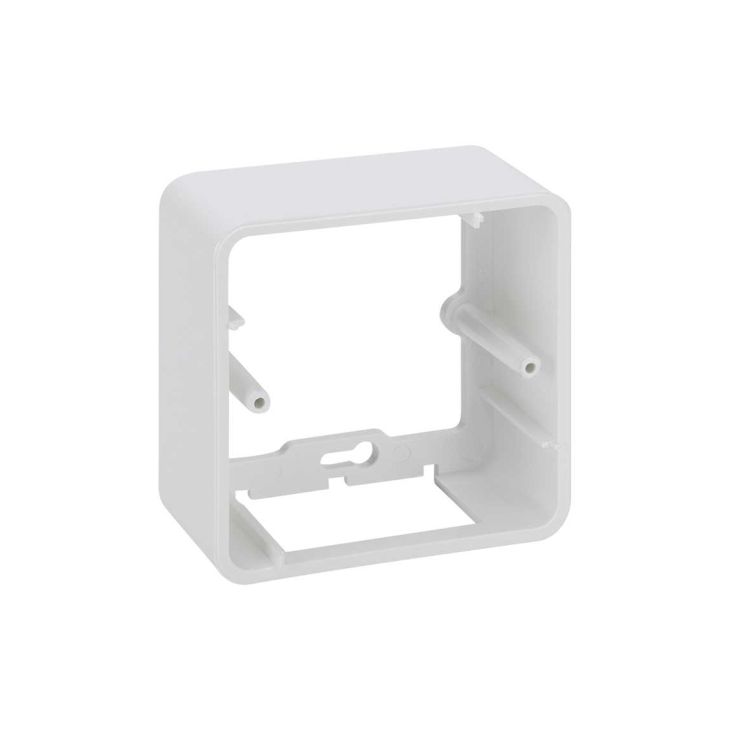 Fiches, interrupteurs et prises de courant - Simon - Boîtier en saillie 1xK45 - Blanc neige - R250/9