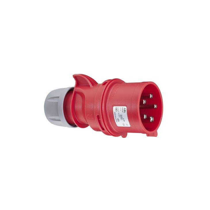 Fiches, interrupteurs et prises de courant - ABL - Inverseur de phase CEE, IP44, 16 A, 5 pôles, 400 V, 6h, rouge - S51S30P