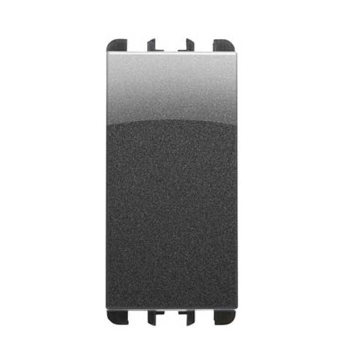 Standaard - Unipolar schakelaar 10A, 1 mod, Dark Iron - SU10101AC