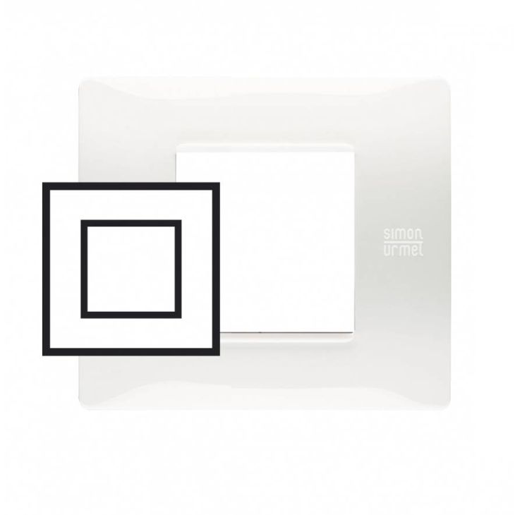 Standaard - Flexa afdekplaat 2 mod. Technopolymer Ijswit - SU11802BG