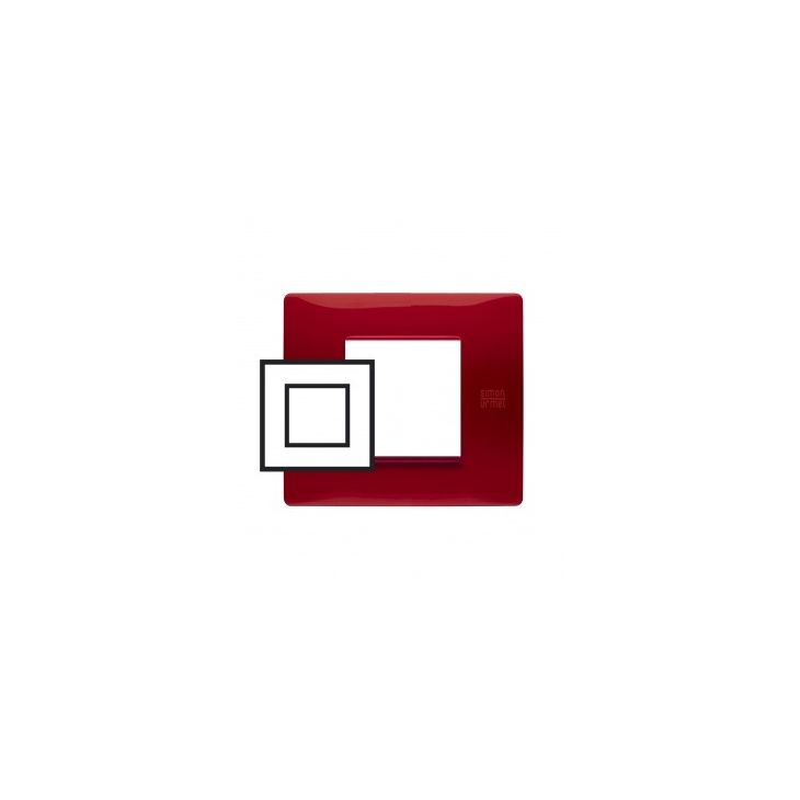 Standard - Flexa plaque de recouvre technopolymère  2 mod. Rouge - SU11802RS