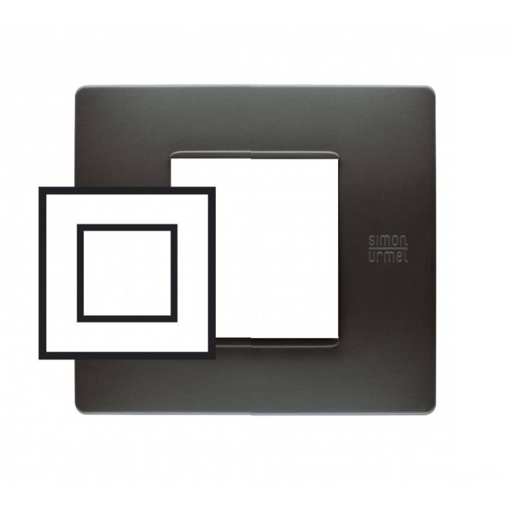 Standard - Flexa plaque de recouvre technopolymère  2 mod. Vert - SU11802VR