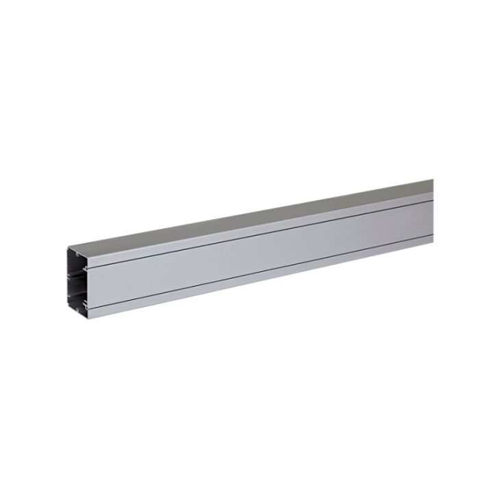 Électrification des bureaux et gestion des câbles - Simon - Goulotte 70x50 K45 - Lg 2m - Aluminium anodisé -Prix/Metre) - TK11071/8
