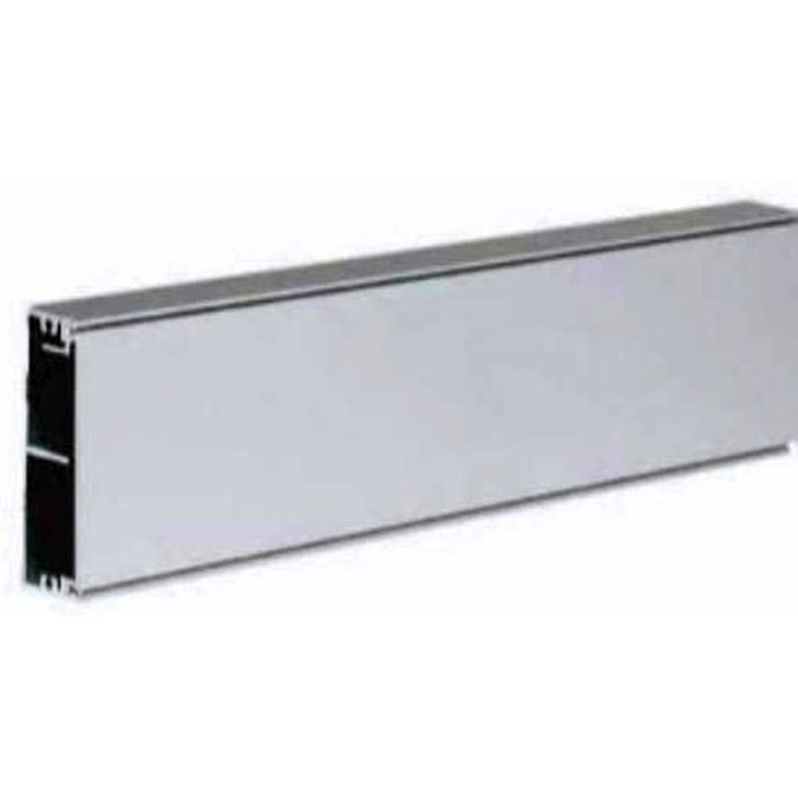 Kantoor elektrificatie en kabelmanagement - Simon - Plint 65x20 2 compartimenten - Geanodiseerd aluminium - TM210428