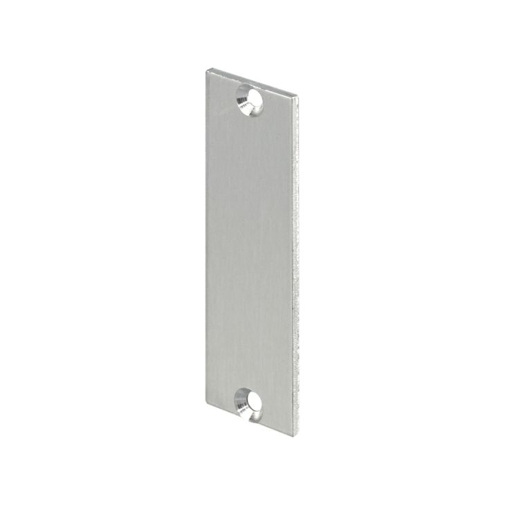 Kantoor elektrificatie en kabelmanagement - Simon - Eindstuk 65x20 - Geanodiseerd aluminium - TMA2044048