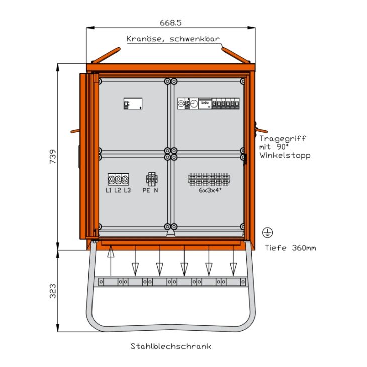 Matériel pour le chantier et l'atelier - Walther Werke - Distributeur d'éclairage - WV0250BE