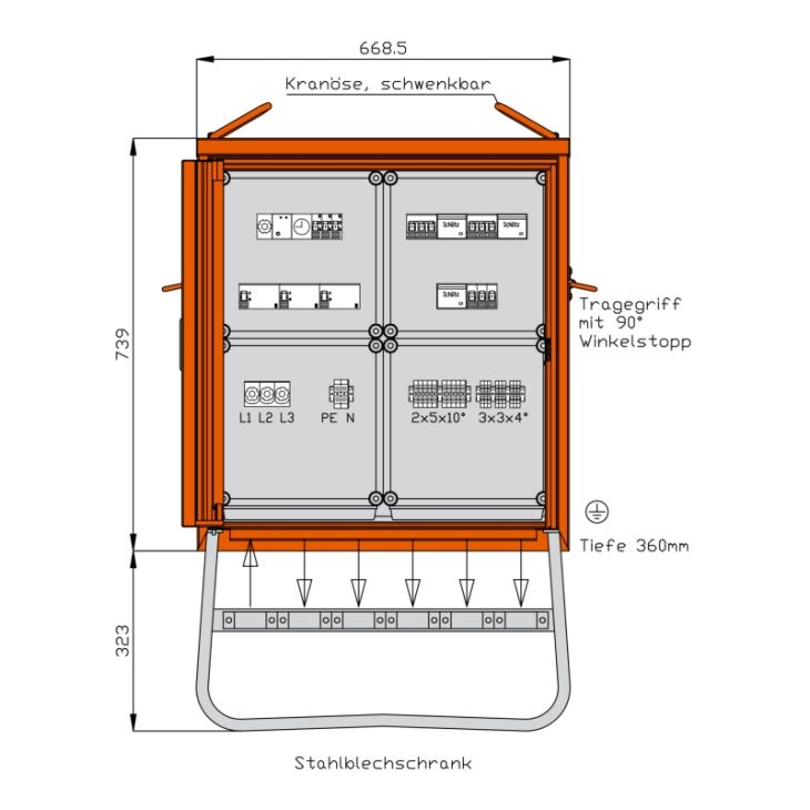Matériel pour le chantier et l'atelier - Walther Werke - Distributeur d'éclairage - WV0260BE