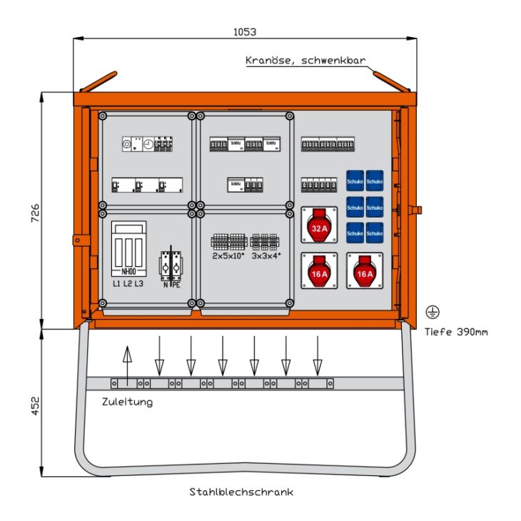 Werf- en werkplaatsmateriaal - Walther Werke - Verlichtingsverdeler - WV0263BE