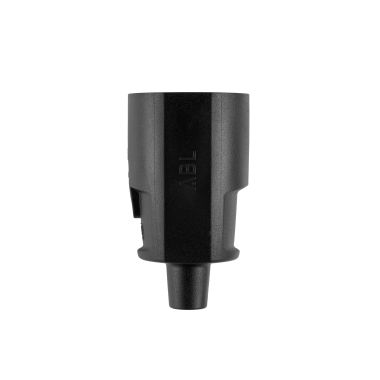 Fiches, interrupteurs et prises de courant - ABL - Compact fiche femelle (Schuko), plastique (PP), noir, IP20 - 100000057