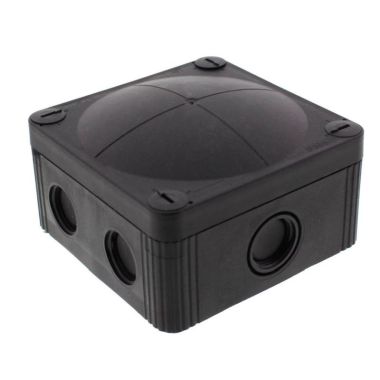 Installatiemateriaal - Wiska - COMBI 407 BK - Aansluitdoos 4mm² (RAL 9005) - 10105601