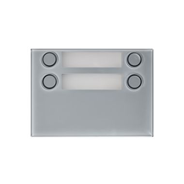 Communication de porte et contrôle d&#039;accès - Urmet - Alpha mod. front. 2x2 bp gris - 1168/24G