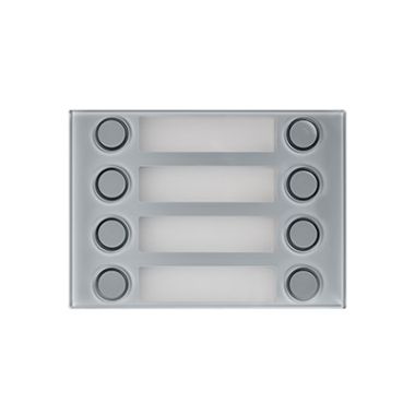 Communication de porte et contrôle d&#039;accès - Urmet - Alpha mod. front. 2x4 bp gris - 1168/28G