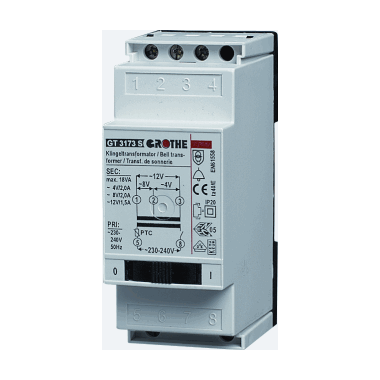 Deurcommunicatie en toegangscontrole - Grothe - GT 3148 Beltransformator GT 8 V AC (1,0 A) - 14201G