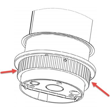 Électrification des bureaux et gestion des câbles - Schulte - EVOLINE ecrou pour manchette noir - 159909019900
