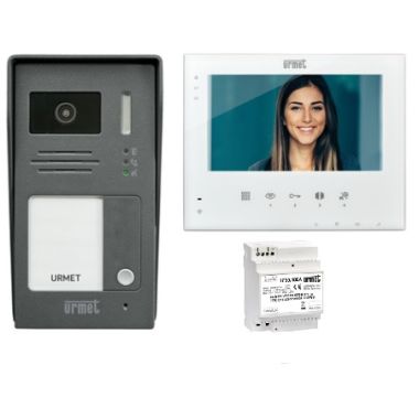 Deurcommunicatie en toegangscontrole - Urmet - 2draads Videofoon kit ééngezinswoning met monitor 7&quot; - 1736/511