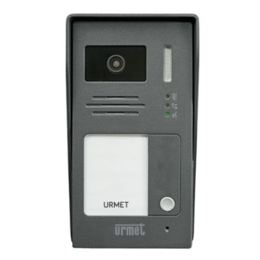 Communication de porte et contrôle d&#039;accès - Urmet - 2 fils portier de rue  audio-vidéo 2 fils en saillie avec 1 bouton-poussoir pour kit 1736 - 1736/51