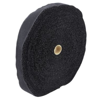 Installatiemateriaal - Cimco - Klitteband op rol, 16mm x 25 meter, zwart - 181922