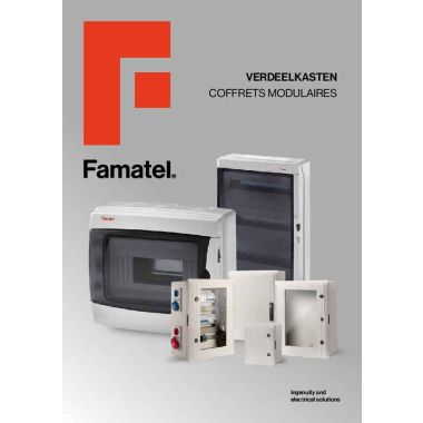 Documents - Famatel coffrets modulaires - Famatel verdeelkasten /  coffrets modulaires