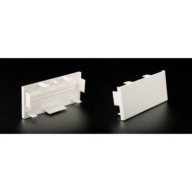 Installatiemateriaal - Licatec - CK 40 eindstuk 120x40mm RAL9010 - 2135