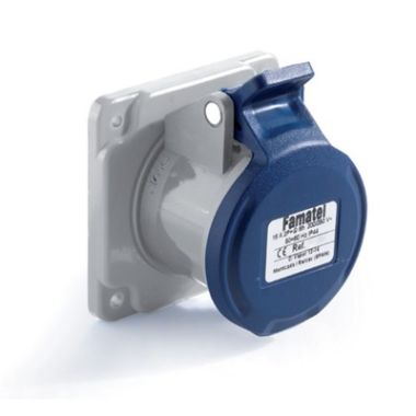 Fiches, interrupteurs et prises de courant - Famatel - SpeedPRO -  Prise encastrée droit 16A 4P 230V IP54 - 23271F