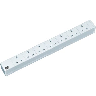 Électrification des bureaux et gestion des câbles - Bachmann - 19 1U 7xUK alimentation 2m UK - 333.804