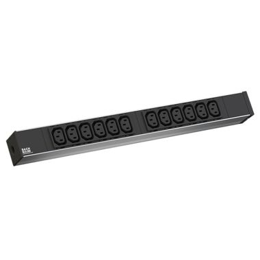 Électrification des bureaux et gestion des câbles - Bachmann - 19&quot; 1HE 12x C13 1x terminaux - 333.830