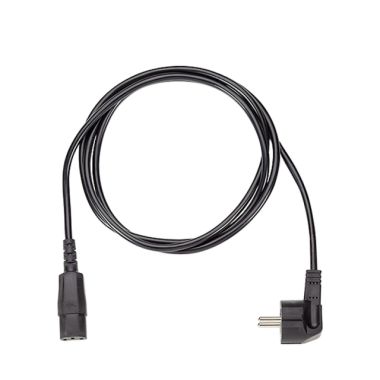 Kantoor elektrificatie en kabelmanagement - Bachmann - Aanzetsnoer H05VV-F 3G0.75mm², 2m zwart 30/35 C13 - 351.184
