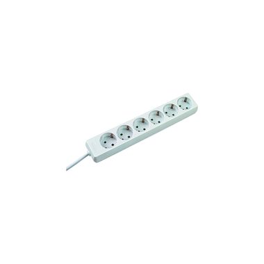 Électrification des bureaux et gestion des câbles - Bachmann - SELLY 6x Schuko 1.5m H05VV blanc - 381.241S
