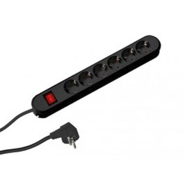 Électrification des bureaux et gestion des câbles - Bachmann - SMART 6xUTE Noir Protect.Surtent. 1xInterup. 3m (381.2507K) - 381.2507K