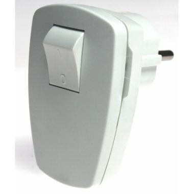 Fiches, interrupteurs et prises de courant - Schwabe - ISO Fiche 16A 250V avec Interrupteur blanc IP20 - 45035