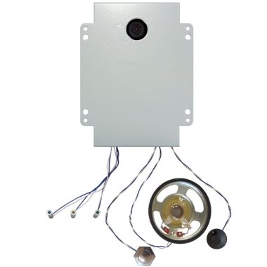 Communication de porte et contrôle d&#039;accès - Castel - Kit portier carte PoE A/V +1bp+ gestion lecteur de badge - 540.5900