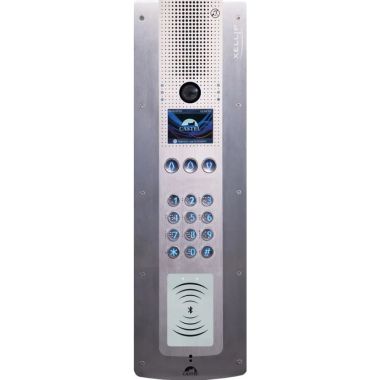 Deurcommunicatie en toegangscontrole - Castel - Deurpost audio video Full IP/SIP scrollmenu met lezer Bluetooth - PoE - 590.7910
