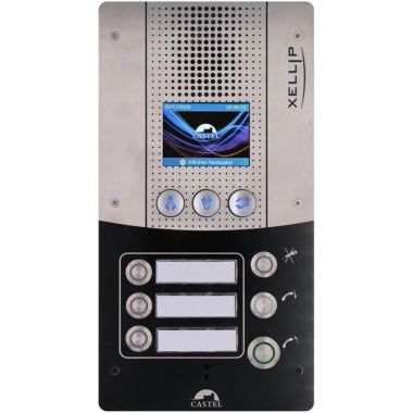 Deurcommunicatie en toegangscontrole - Castel - Hoofdpost audio Full IP/SIP deurplaat versie - 590.8500