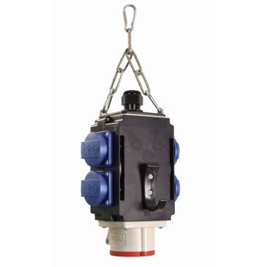 Werf- en werkplaatsmateriaal - Schwabe - Energie hangkombinatie 4 x (SHUKO) mono 16A (met aansluiting) - 60733