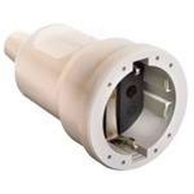 Fiches, interrupteurs et prises de courant - Schwabe - Fiche femelle PVC +Protection enfant 10/16A blanc IP20 - 62224