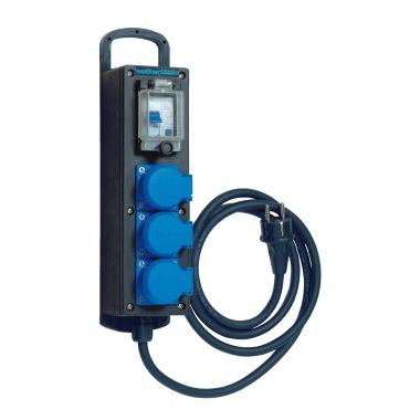 Werf- en werkplaatsmateriaal - Walther Werke - Draagbare massief rubberen stekkerdoos - 6400004A