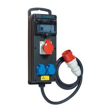 Werf- en werkplaatsmateriaal - Walther Werke - Draagbare massief rubberen stekkerdoos - 6410102A